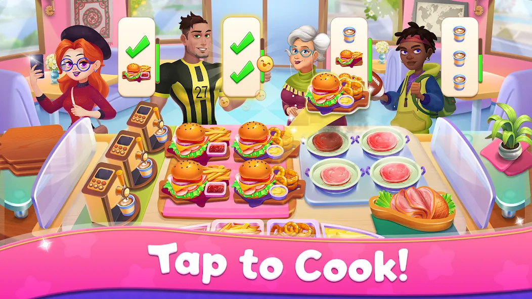 Взломанная Mom's Kitchen : Cooking Games  [МОД Все открыто] — стабильная версия apk на Андроид screen 3