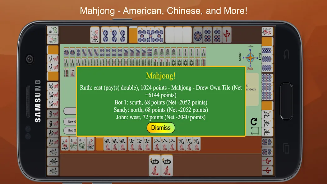 Скачать взломанную Mahjong 4 Friends (Маджонг 4 Друзей)  [МОД Unlimited Money] — последняя версия apk на Андроид screen 1