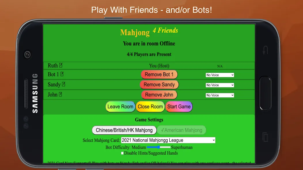 Скачать взломанную Mahjong 4 Friends (Маджонг 4 Друзей)  [МОД Unlimited Money] — последняя версия apk на Андроид screen 2