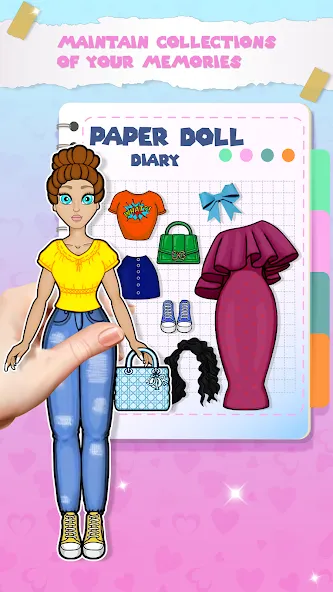 Скачать взлом Paper Doll Dress up Games  [МОД Меню] — стабильная версия apk на Андроид screen 2