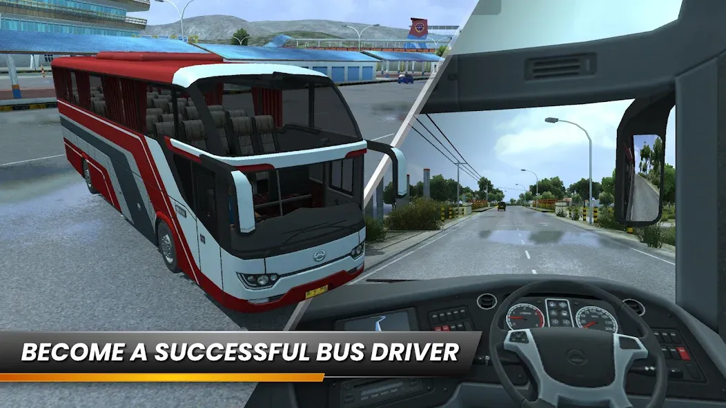 Скачать взломанную Bus Simulator Indonesia (Бус Симулятор Индонезия)  [МОД Много монет] — полная версия apk на Андроид screen 1