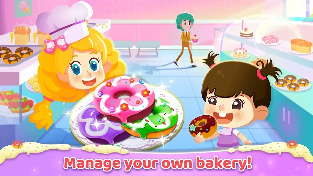 Скачать взлом Little Panda: Sweet Bakery  [МОД Бесконечные деньги] — стабильная версия apk на Андроид screen 1