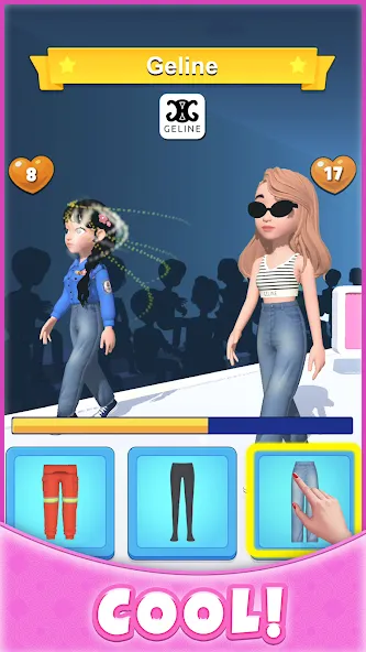 Взлом Catwalk Battle — Dress up! (Кэтволк Баттл)  [МОД Unlimited Money] — последняя версия apk на Андроид screen 5