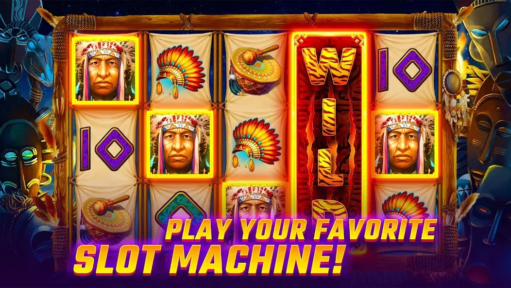 Скачать взлом Slots WOW Casino Slot Machine (Слотс ВОУ)  [МОД Mega Pack] — последняя версия apk на Андроид screen 5