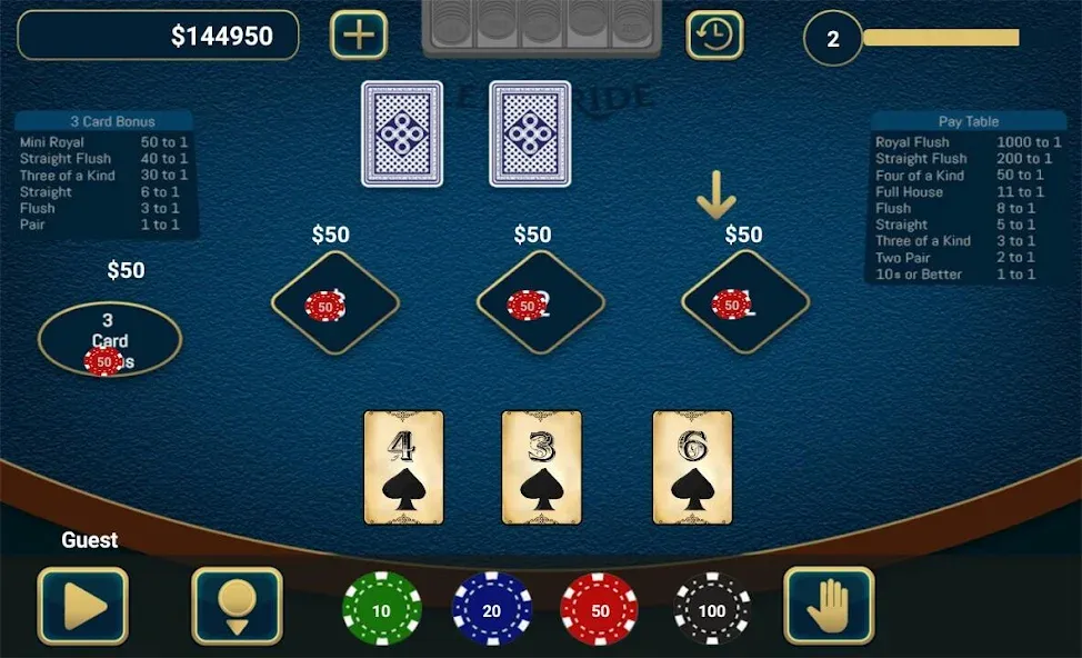 Взлом Let It Ride Poker  [МОД Бесконечные монеты] — последняя версия apk на Андроид screen 1