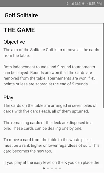 Взломанная Golf Solitaire (Гольф солитер)  [МОД Все открыто] — полная версия apk на Андроид screen 4