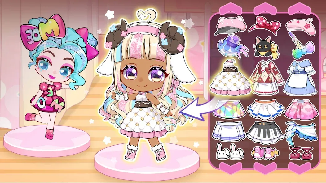 Скачать взлом Chibi Doll: My School (Чиби Долл)  [МОД Много монет] — стабильная версия apk на Андроид screen 2