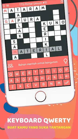 Взломанная TTS Pintar — Teka Teki Silang (Пинтар)  [МОД Бесконечные монеты] — полная версия apk на Андроид screen 3