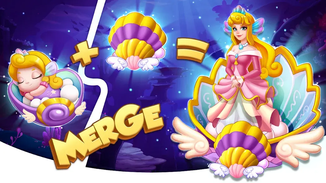 Взломанная Merge Seatopia:Merge 3 Puzzles  [МОД Меню] — последняя версия apk на Андроид screen 5