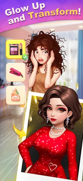 Взлом Merge Lover: Story & Makeover (Мердж Ловер)  [МОД Бесконечные монеты] — последняя версия apk на Андроид screen 2