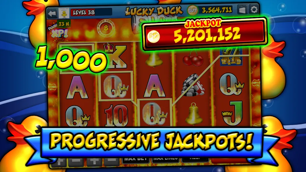 Взлом Lucky Duck Slots (Лаки Дак Слотс)  [МОД Unlocked] — полная версия apk на Андроид screen 4