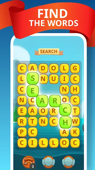 Взлом Word Treasure Hunt  [МОД Много монет] — стабильная версия apk на Андроид screen 1