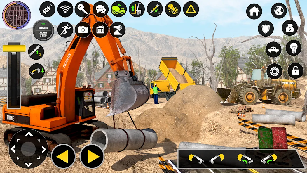 Скачать взлом Construction Excavator Game 3D  [МОД Все открыто] — полная версия apk на Андроид screen 1