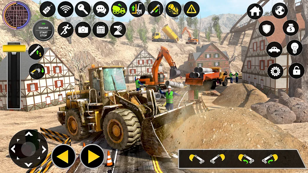 Скачать взлом Construction Excavator Game 3D  [МОД Все открыто] — полная версия apk на Андроид screen 3