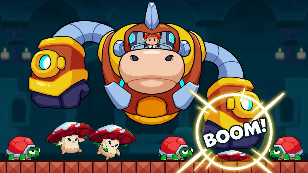 Скачать взломанную Super Meno — Jungle Platform (упер Мено)  [МОД Много монет] — полная версия apk на Андроид screen 3