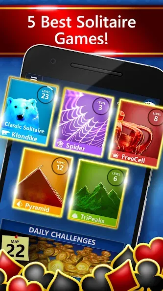 Взломанная Microsoft Solitaire Collection (Майкрософт Солитер Коллекшн)  [МОД Mega Pack] — полная версия apk на Андроид screen 1