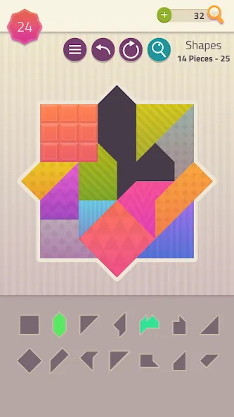 Скачать взлом Polygrams — Tangram Puzzles (Полиграммы)  [МОД Unlimited Money] — стабильная версия apk на Андроид screen 4