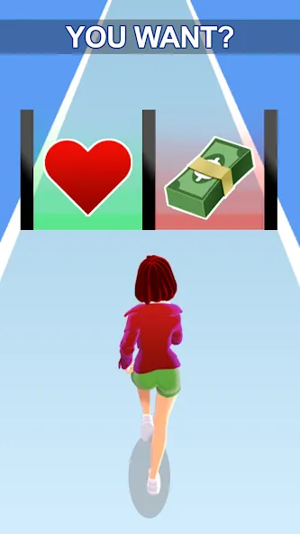 Взлом Girl Run 3D — Fun Running Game (девушка бежит)  [МОД Меню] — последняя версия apk на Андроид screen 1