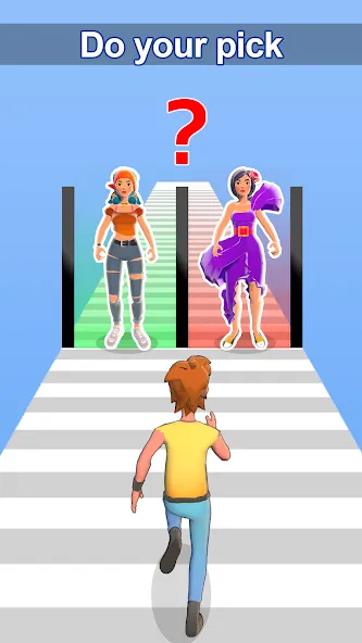 Взлом Girl Run 3D — Fun Running Game (девушка бежит)  [МОД Меню] — последняя версия apk на Андроид screen 3