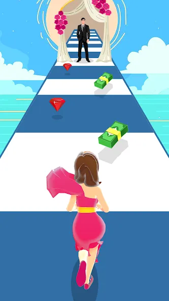 Взлом Girl Run 3D — Fun Running Game (девушка бежит)  [МОД Меню] — последняя версия apk на Андроид screen 4