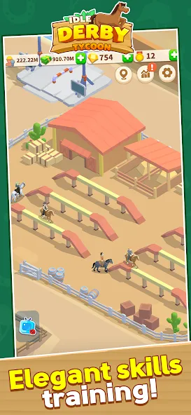 Скачать взлом Idle Derby Tycoon (Айдл Дерби Тайкун)  [МОД Много денег] — последняя версия apk на Андроид screen 4