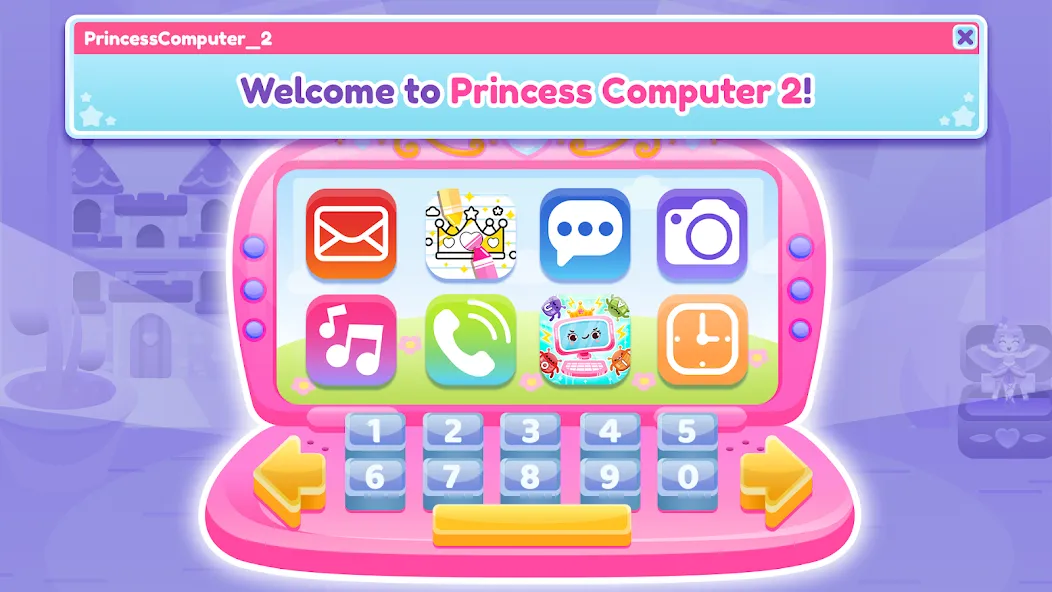 Скачать взлом Princess Computer 2 Girl Games  [МОД Unlocked] — последняя версия apk на Андроид screen 1