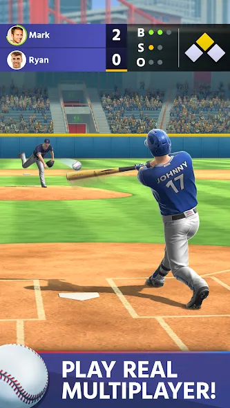 Взлом Baseball: Home Run Sports Game (Бейсбол)  [МОД Все открыто] — последняя версия apk на Андроид screen 1