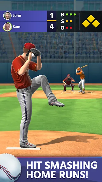 Взлом Baseball: Home Run Sports Game (Бейсбол)  [МОД Все открыто] — последняя версия apk на Андроид screen 2