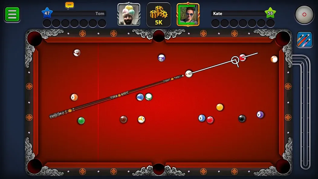 Взломанная 8 Ball Pool (Шаровый Бильярд)  [МОД Unlimited Money] — стабильная версия apk на Андроид screen 2