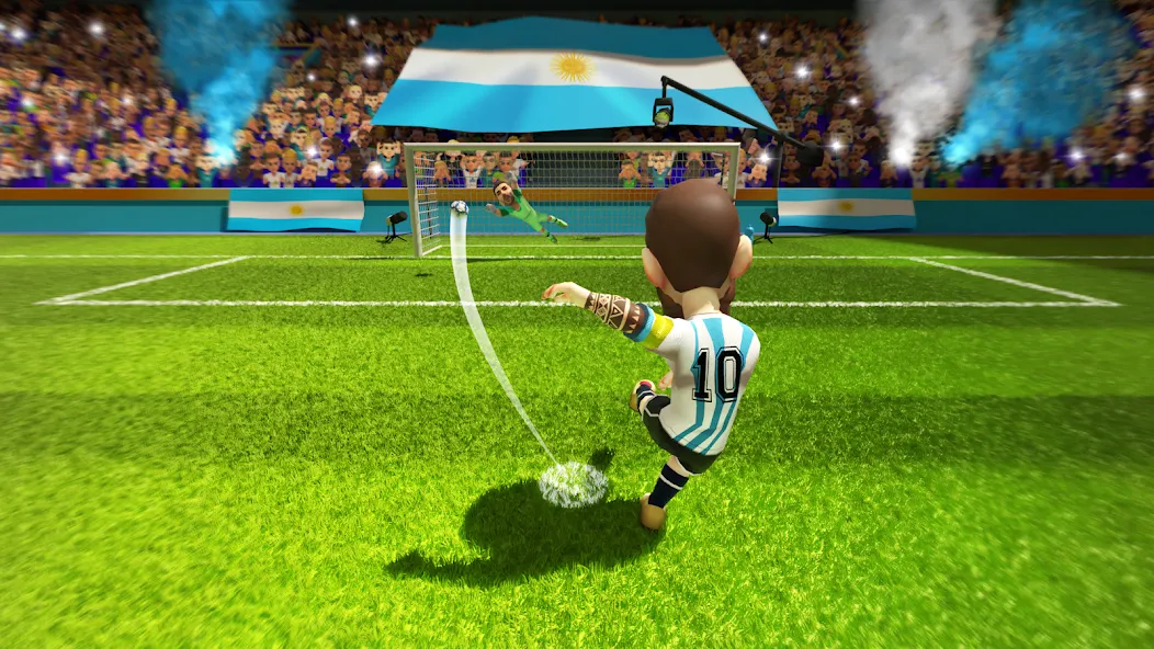 Взломанная Mini Football — Mobile Soccer (Мини Футбол)  [МОД Mega Pack] — последняя версия apk на Андроид screen 1