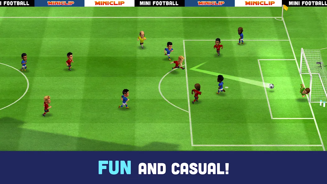 Взломанная Mini Football — Mobile Soccer (Мини Футбол)  [МОД Mega Pack] — последняя версия apk на Андроид screen 2