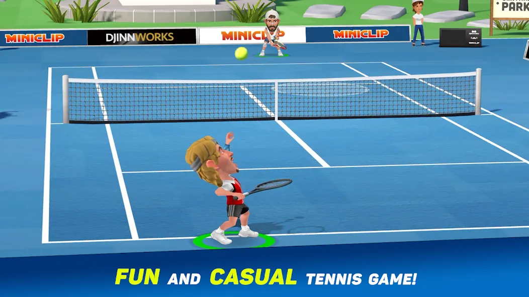 Скачать взлом Mini Tennis: Perfect Smash (Мини Теннис)  [МОД Много монет] — полная версия apk на Андроид screen 1