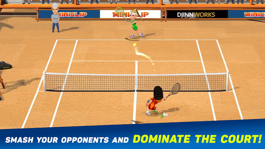 Скачать взлом Mini Tennis: Perfect Smash (Мини Теннис)  [МОД Много монет] — полная версия apk на Андроид screen 2