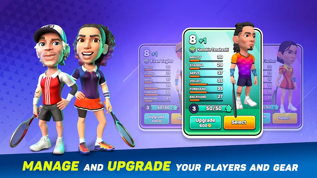 Скачать взлом Mini Tennis: Perfect Smash (Мини Теннис)  [МОД Много монет] — полная версия apk на Андроид screen 3