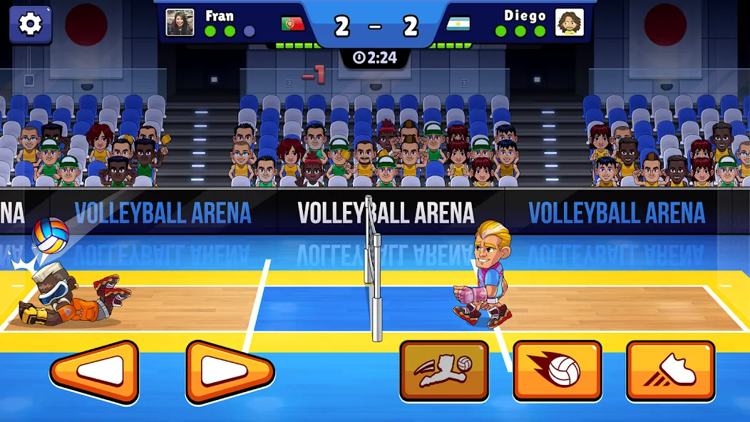 Взломанная Volleyball Arena: Spike Hard (Волейбольная арена)  [МОД Бесконечные деньги] — последняя версия apk на Андроид screen 1