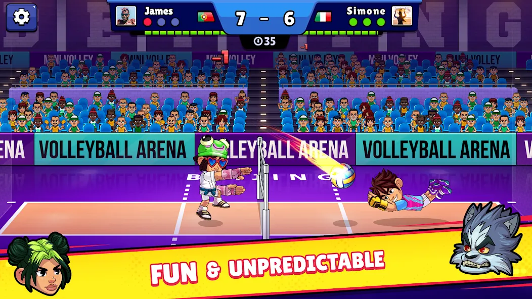 Взломанная Volleyball Arena: Spike Hard (Волейбольная арена)  [МОД Бесконечные деньги] — последняя версия apk на Андроид screen 2