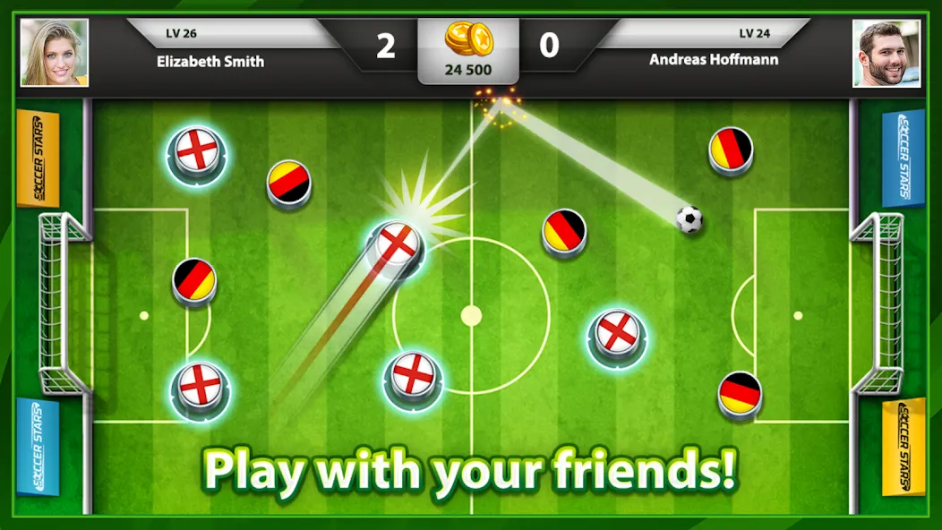 Взломанная Soccer Stars: Football Games (ок Старс)  [МОД Много монет] — последняя версия apk на Андроид screen 1