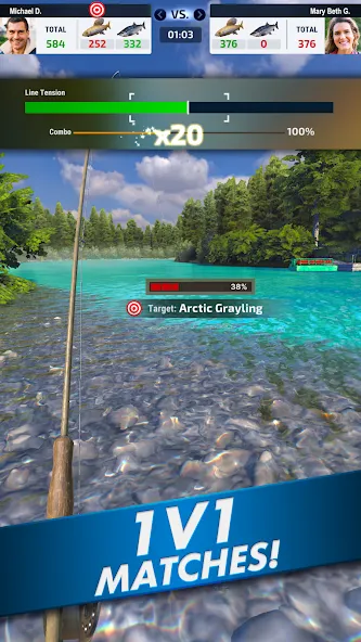 Взломанная Ultimate Fishing! Fish Game  [МОД Unlocked] — стабильная версия apk на Андроид screen 2