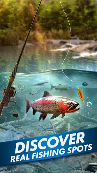 Взломанная Ultimate Fishing! Fish Game  [МОД Unlocked] — стабильная версия apk на Андроид screen 3