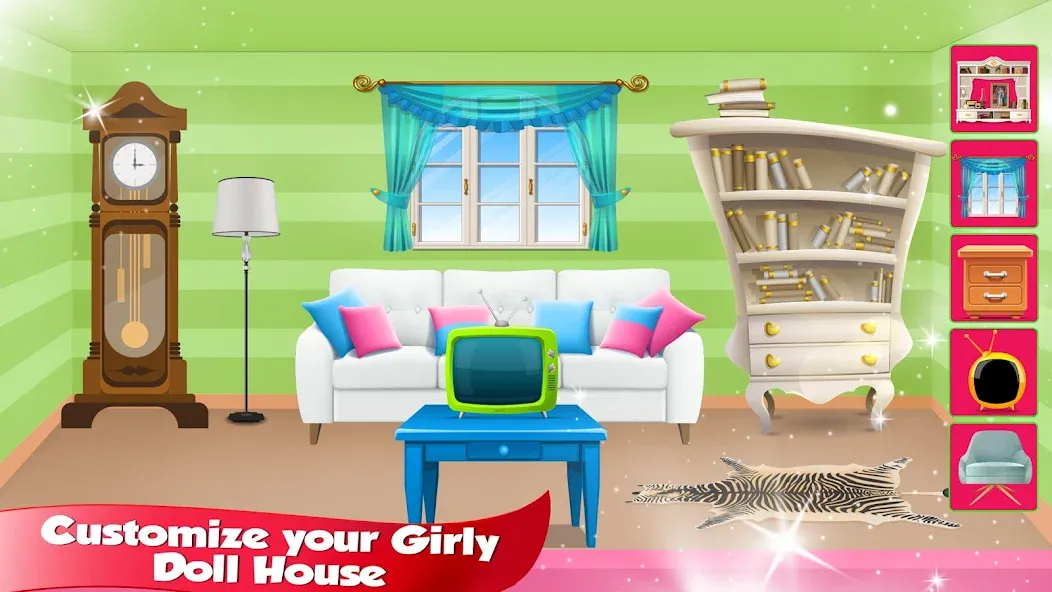 Скачать взлом Girl Doll House Design & Clean  [МОД Меню] — последняя версия apk на Андроид screen 5