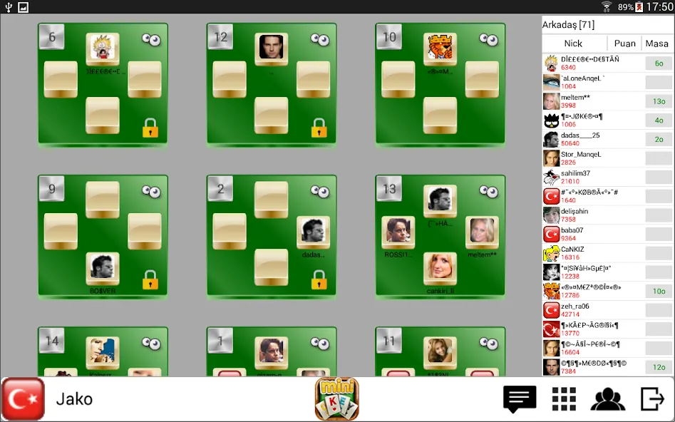 Скачать взломанную miniOKEY Online Okey Oyunu (миниОКЕЙ Онлайн Океи Ойуну)  [МОД Menu] — полная версия apk на Андроид screen 2