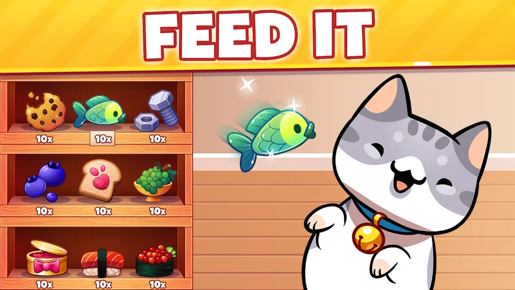 Скачать взломанную Cat Game — The Cats Collector!  [МОД Много денег] — полная версия apk на Андроид screen 2