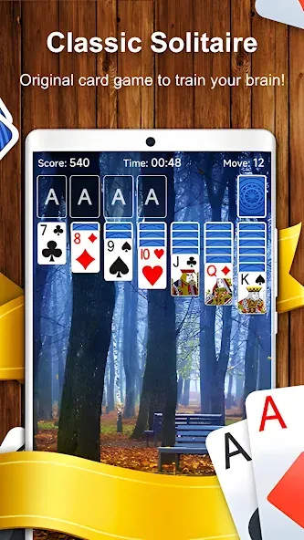 Скачать взлом Solitaire Card Game (Солитер карточная игра)  [МОД Много монет] — полная версия apk на Андроид screen 2