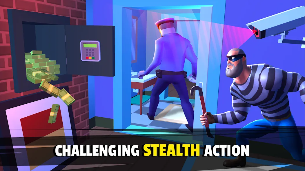 Скачать взломанную Robbery Madness 2:Stealth game (Робери Маднесс 2)  [МОД Mega Pack] — полная версия apk на Андроид screen 3