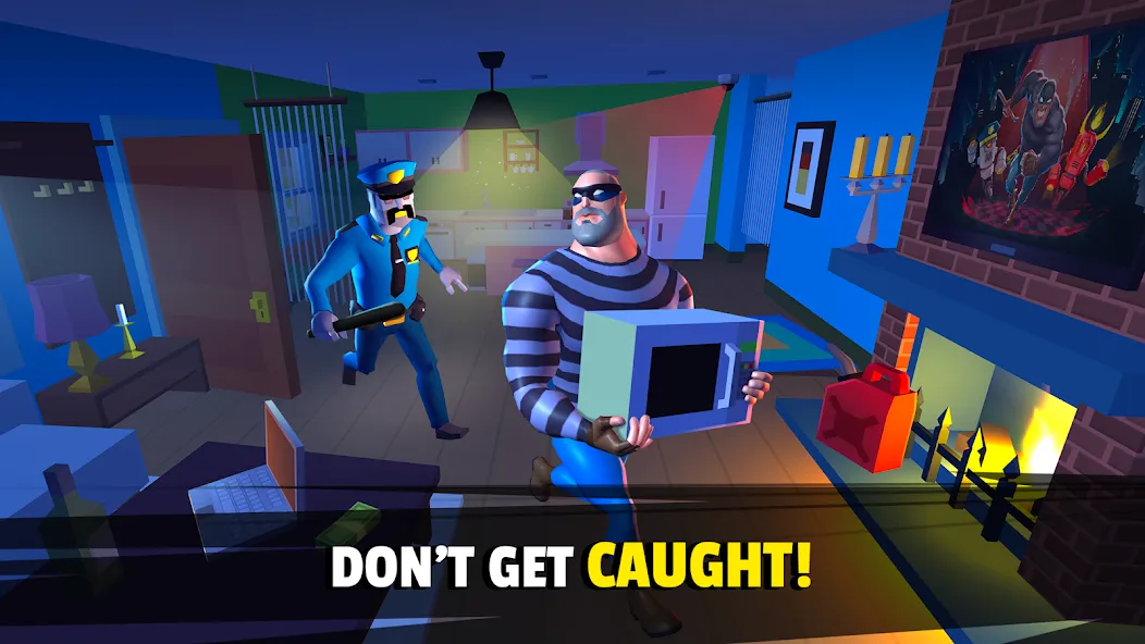 Скачать взломанную Robbery Madness 2:Stealth game (Робери Маднесс 2)  [МОД Mega Pack] — полная версия apk на Андроид screen 4