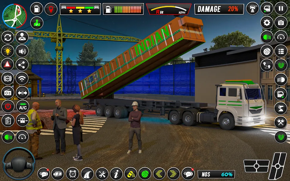 Взлом Indian Truck Game 3d Truck sim (Трак Геймс Драйвинг Симулятор)  [МОД Unlocked] — полная версия apk на Андроид screen 5