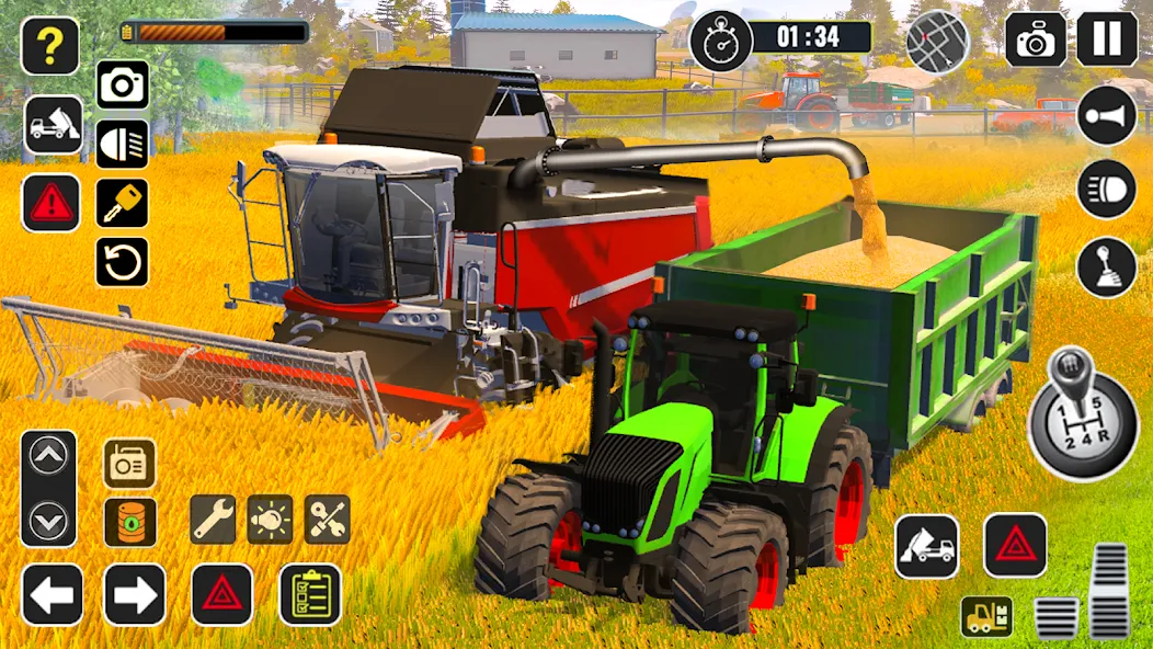 Взлом Tractor Farming Game Harvester  [МОД Много денег] — последняя версия apk на Андроид screen 1