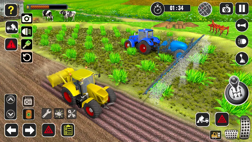 Взлом Tractor Farming Game Harvester  [МОД Много денег] — последняя версия apk на Андроид screen 2