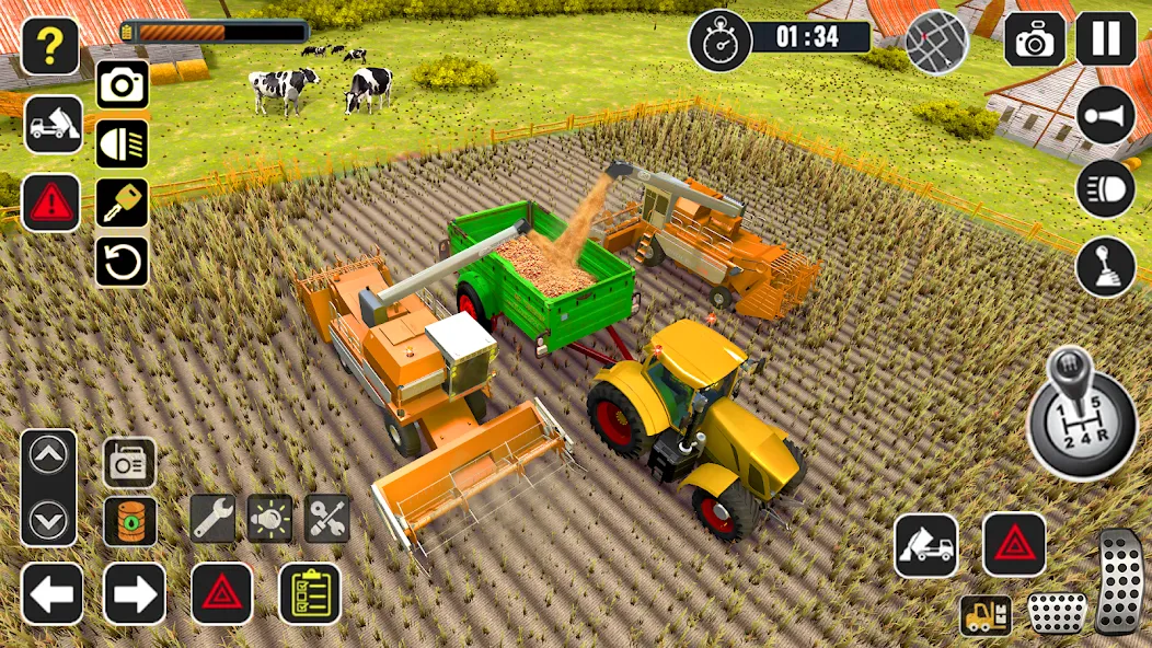 Взлом Tractor Farming Game Harvester  [МОД Много денег] — последняя версия apk на Андроид screen 3