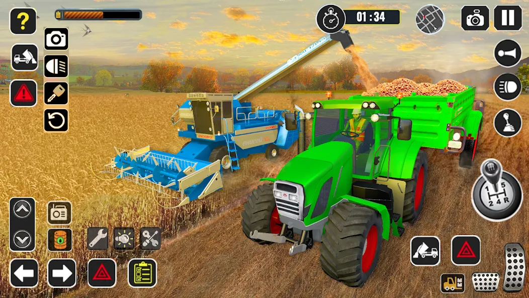 Взлом Tractor Farming Game Harvester  [МОД Много денег] — последняя версия apk на Андроид screen 4